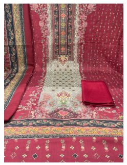 Premium Quality Luxury Lawn Unstitched Collection - 950 Maroon