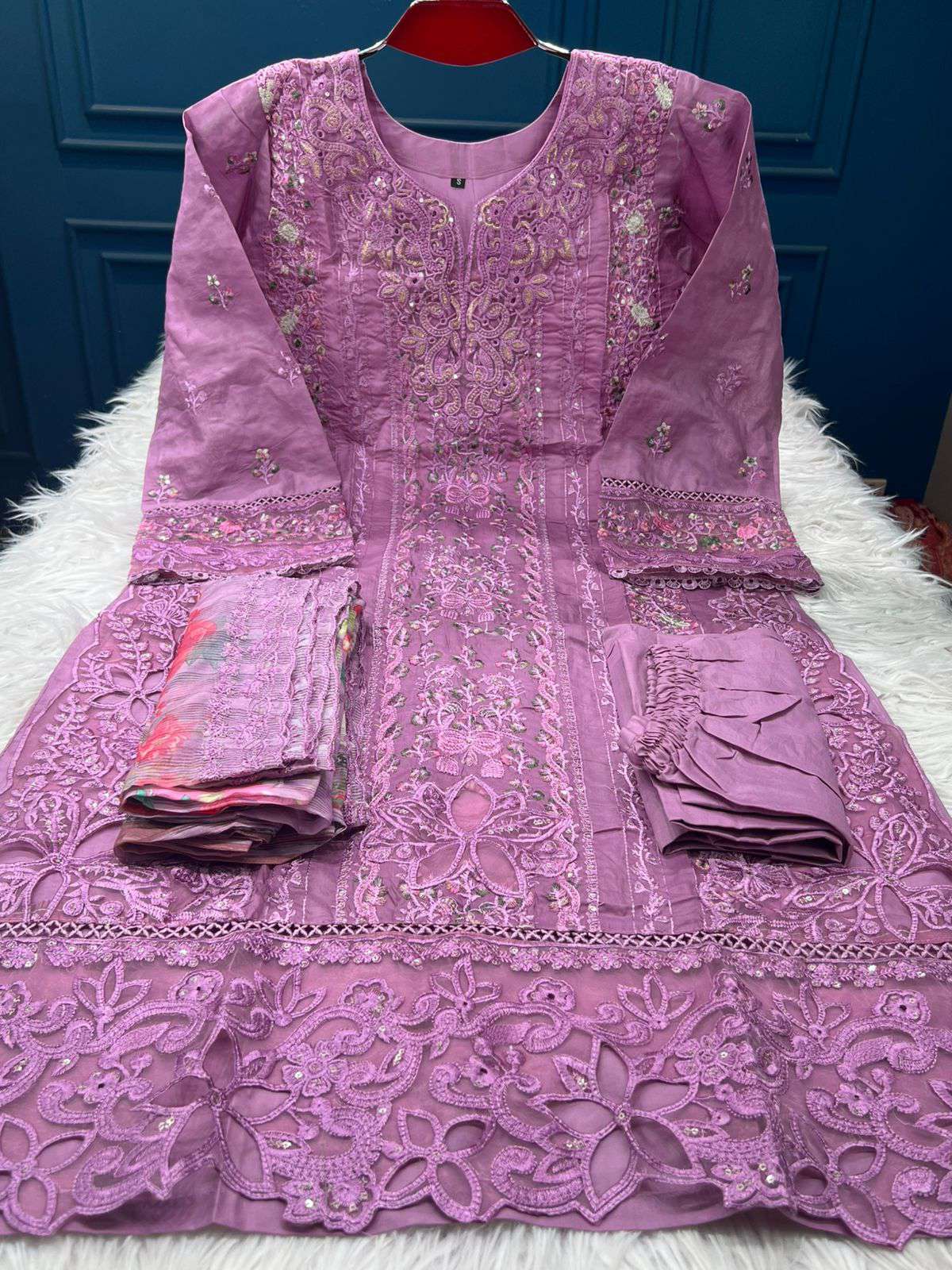 EID Exclusive Pakistani Inspired Stitched Cotton Collection - 2200 Onion