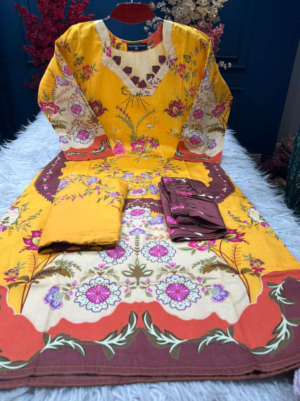 Phulmoti Step Cotton Ready Yellow Set - 1150