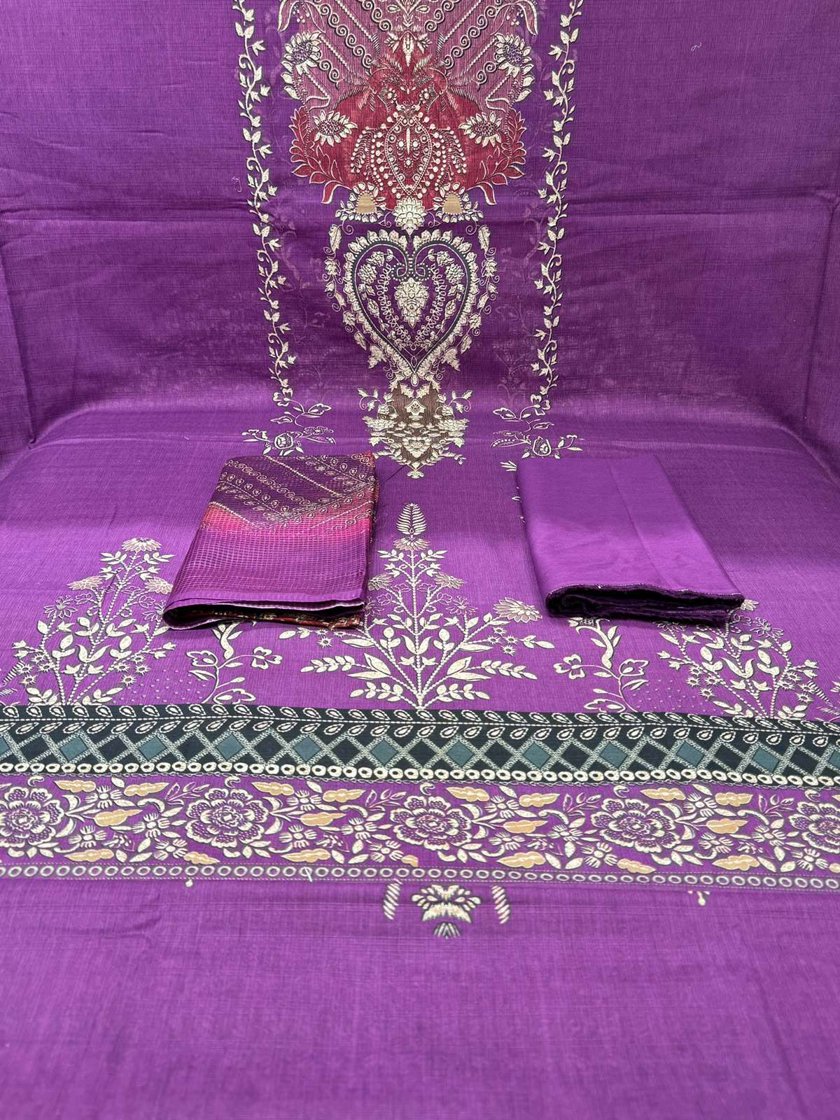 Phulmoti Step Cotton Unready Pulm Set - 1050