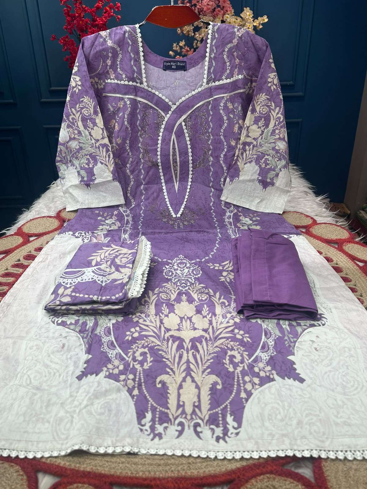 Lavender Salwar Kamiz - 999