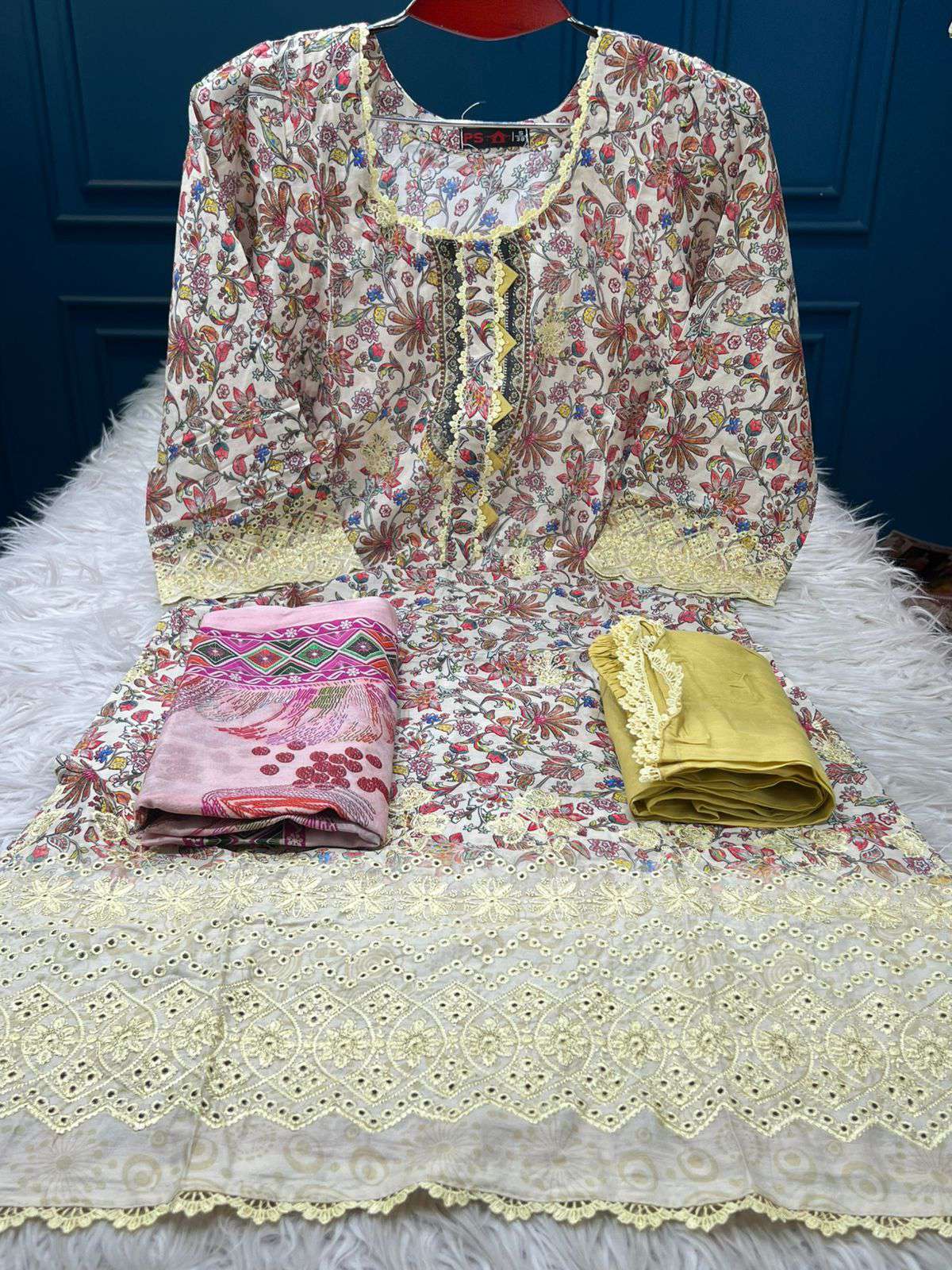 Classic Print Brown Salwar Kameez - 999