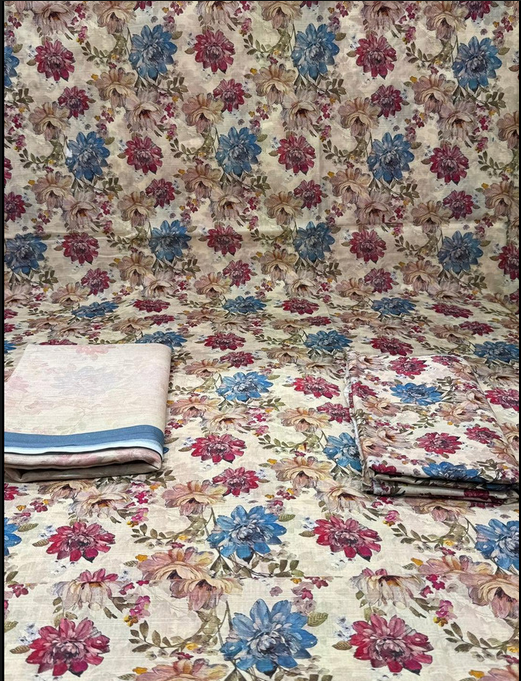 Vintage Style Stitched Slub Cotton Biscuit - 1250