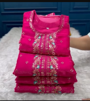 NEW ARRAIVALS PREMIUM Quality ZIMEE-CHU Unstitched Party Collection - 1520 Dragon