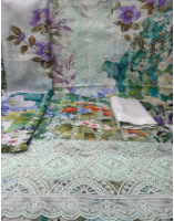 Premium Quality Pakistani Catalogue Unstitched Collection - Sky 1750