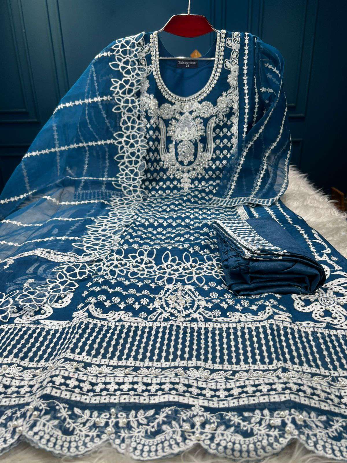 Premium Quality Pakistani inspired Pure Organza stitched Party Collection - 2100 Torey