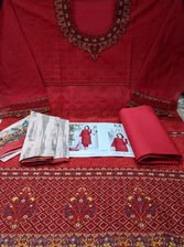 New Arraivals Pakistani Tawakkal Pure Organza SEMI stitched Collection - Mejenta 2100