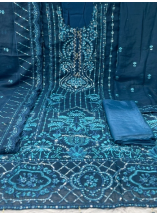 NEW Arraivals Premium Quality Luxury Chiffon Unstitched Collection - 1650 Torey