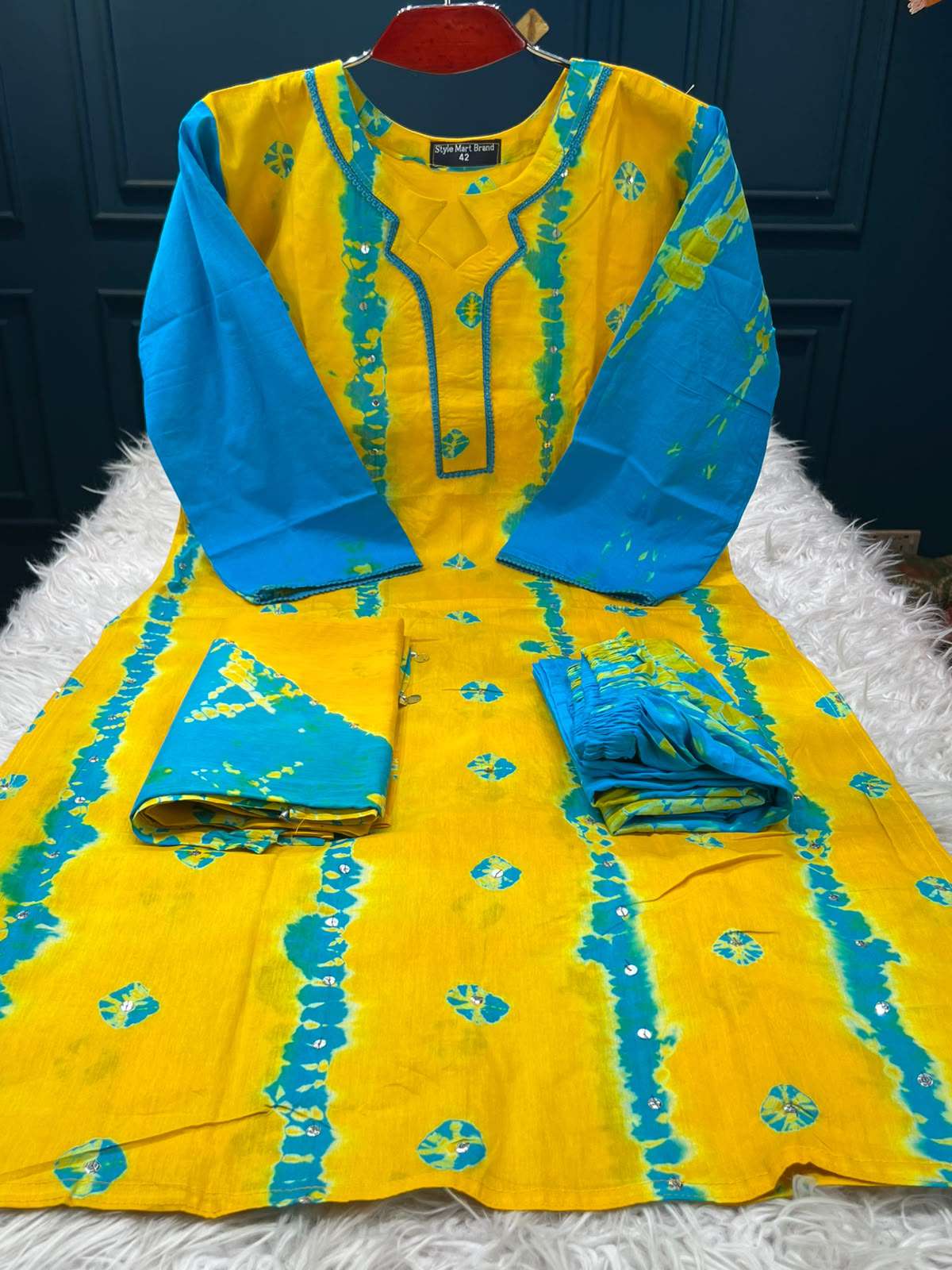 Basonti Chumki Batik Stitched Salwar Kamiz - 1400