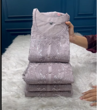 PREMIUM Quality Pakistani Inspired CutWork Ready Party Collection - 2650 ASH