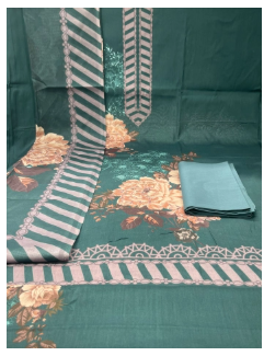 Premium Quality Luxury Lawn Unstitched Collection - dark Blue Colour 950