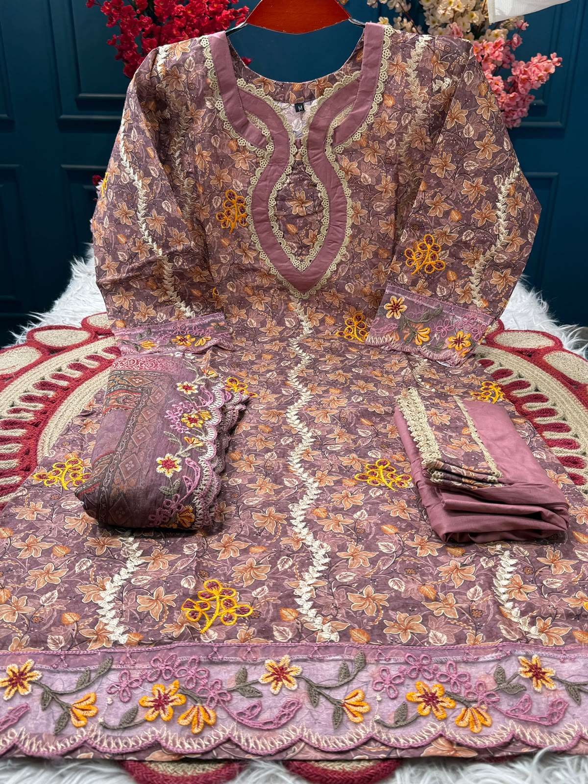 Pakistani Switch Cotton Onion Stitched Dress - 1450